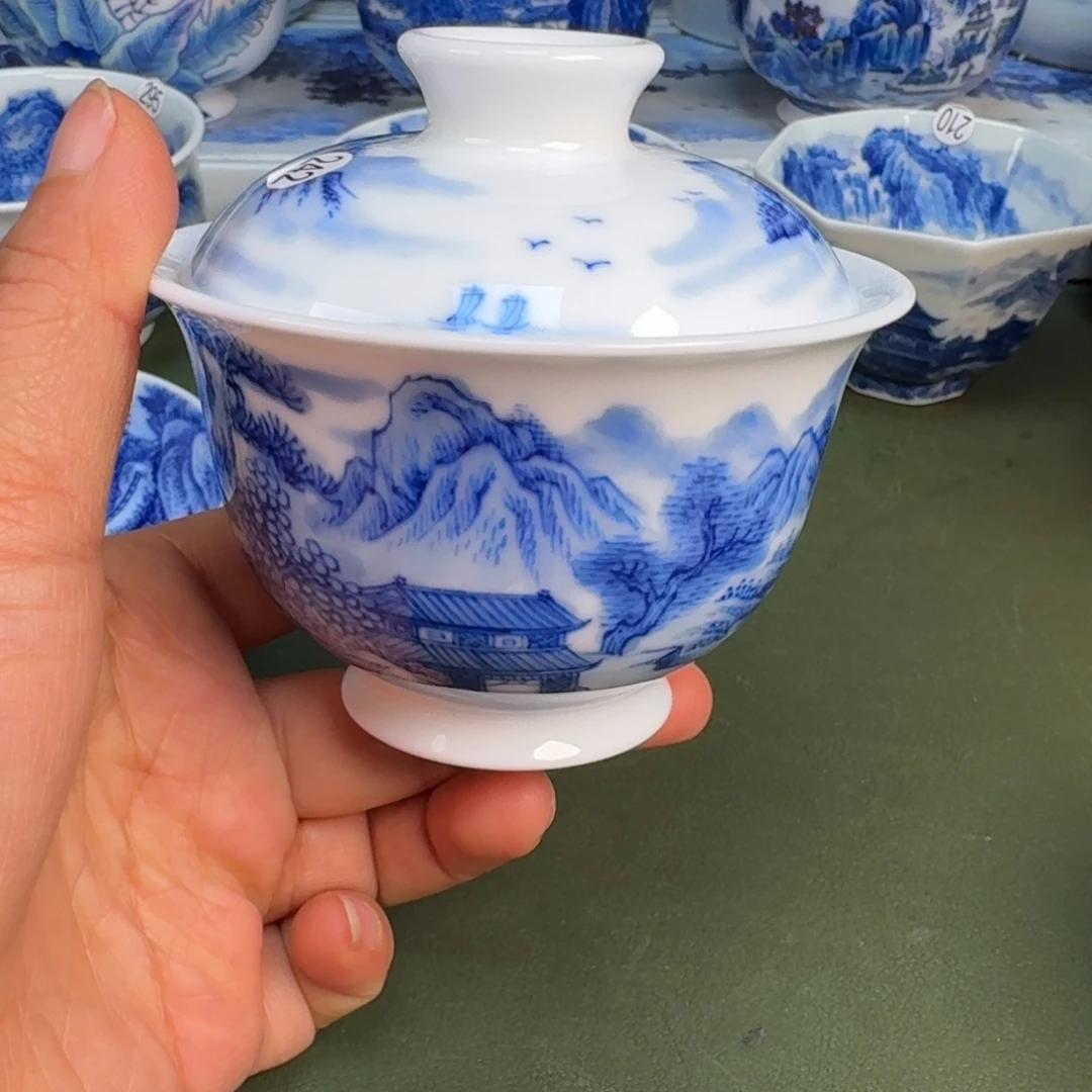 瓷景德镇纯手绘茶具圆圆242