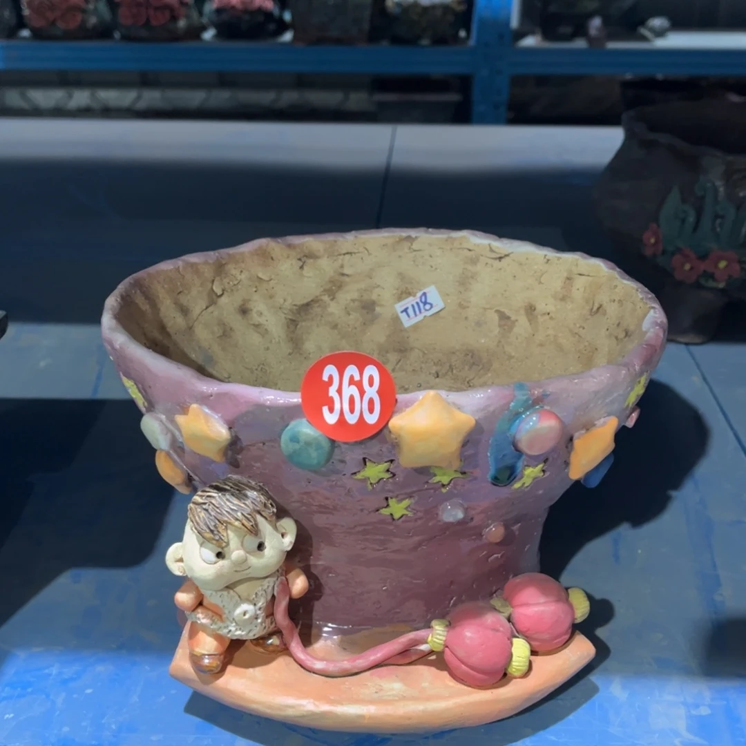 陶瓷微瑕368 号陶然花盆厂家直销