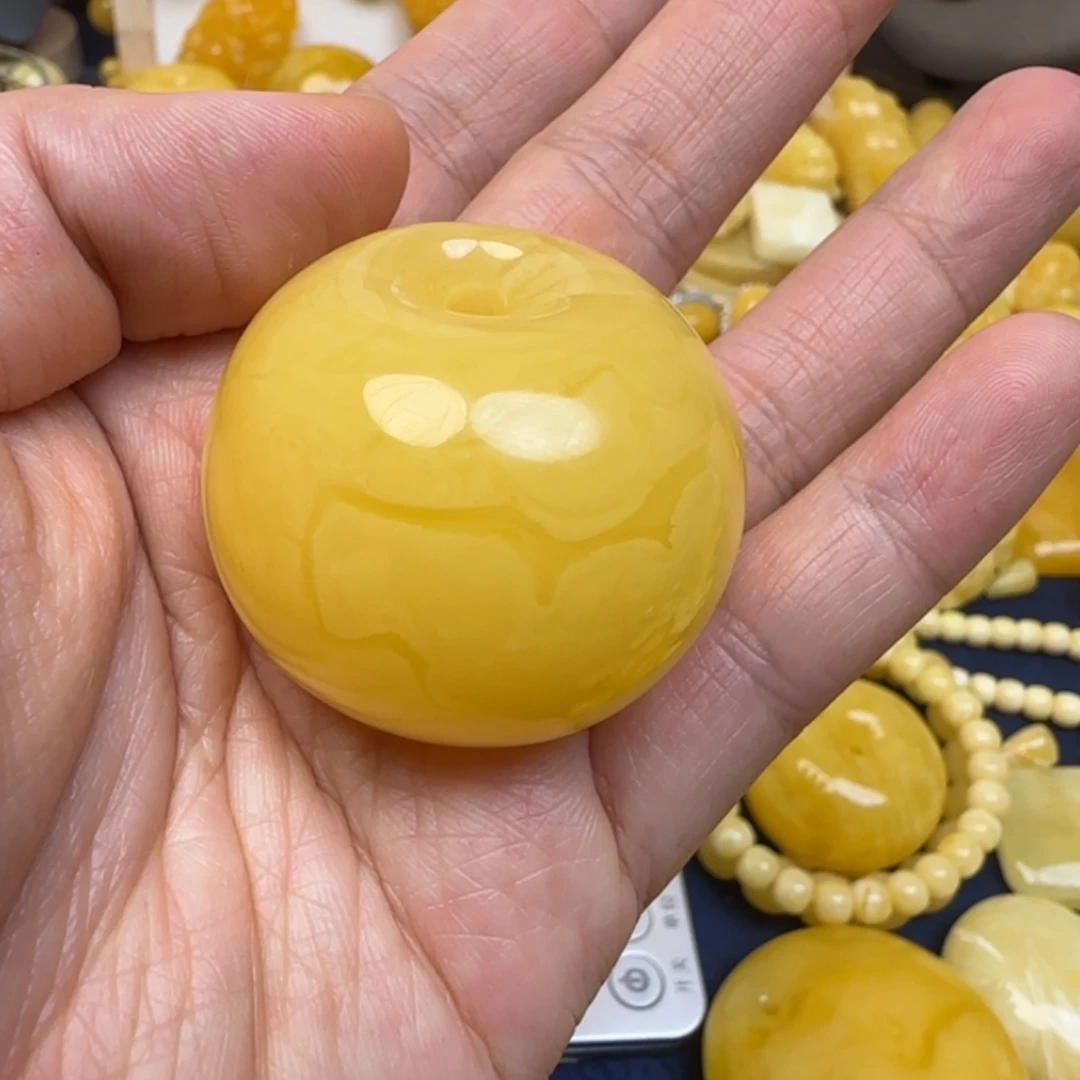 蜜蜡未镶嵌毛衣链天然蜜蜡