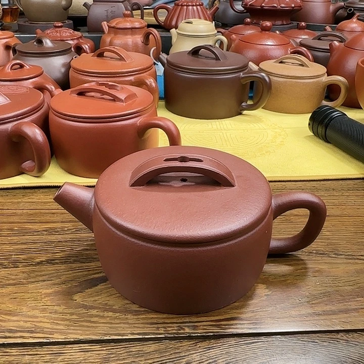 紫砂茶壶汉瓦底槽清