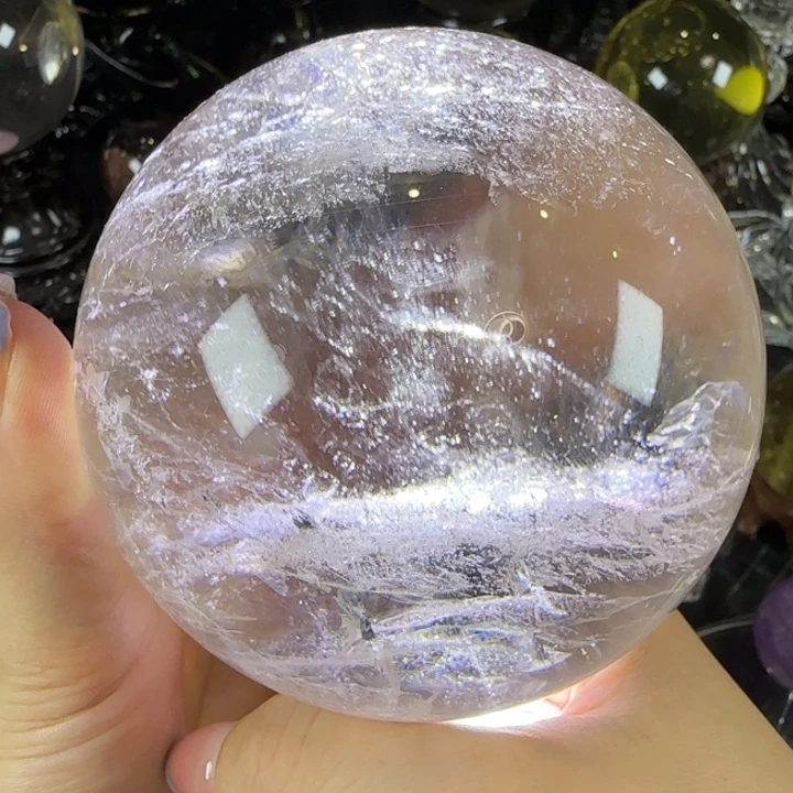 水晶天然水晶球J18未镶嵌天然9.3公分