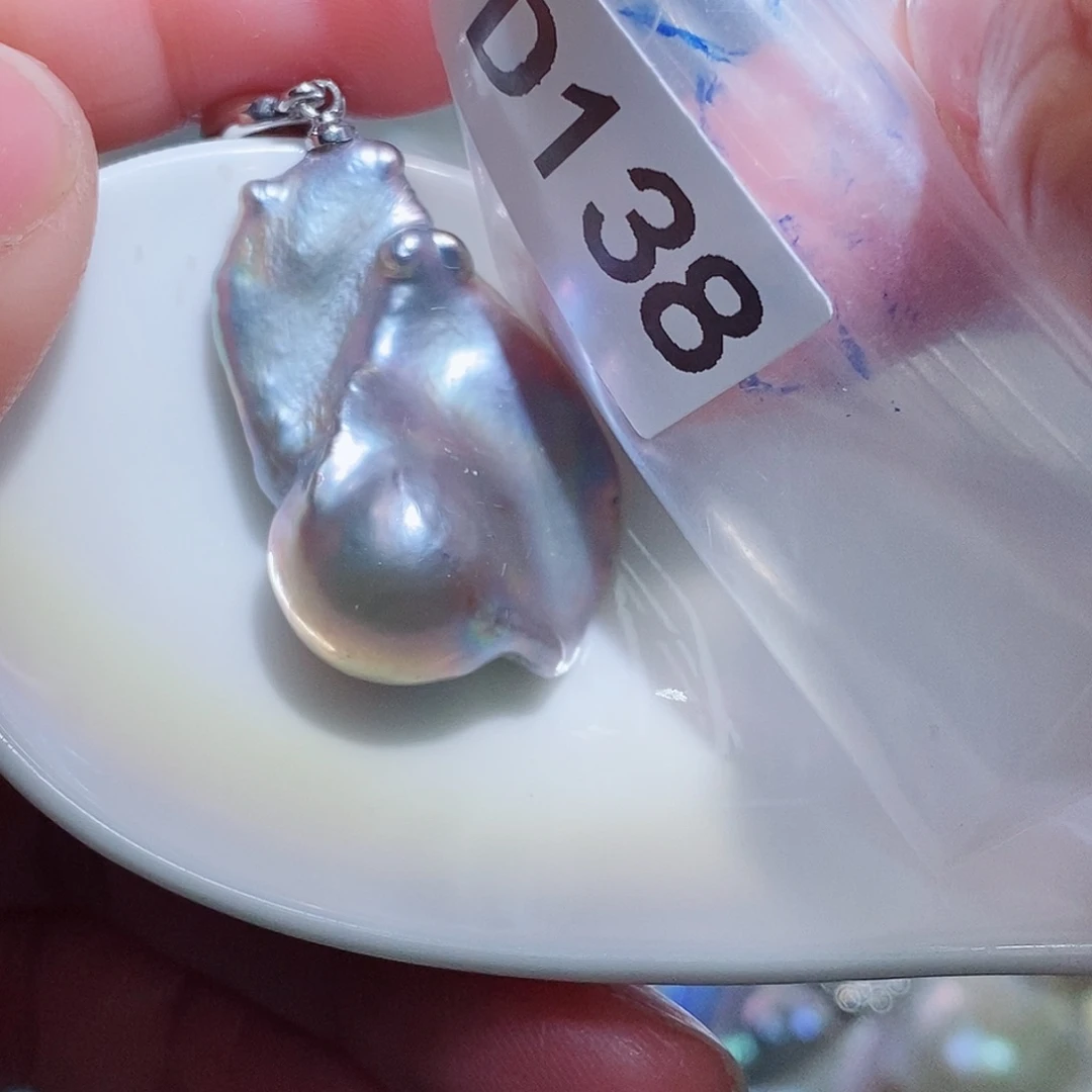 其他银S925镶嵌淡水珍珠