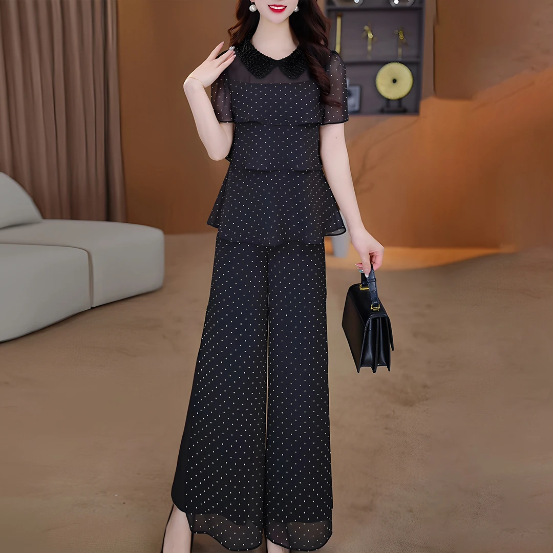 拉夏贝尔轻奢小众高级感职业套装女2025夏季贵夫人洋气减龄一整套