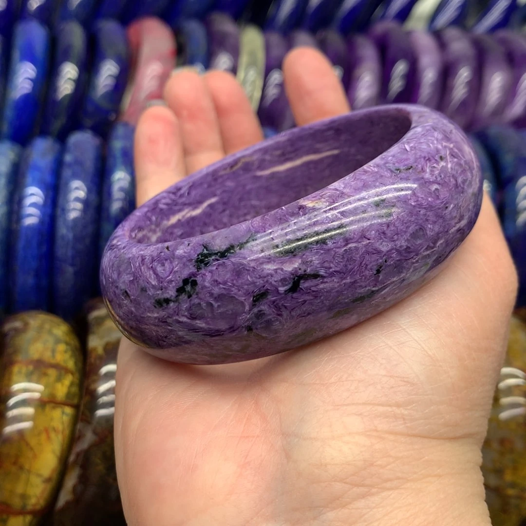 查罗石（紫龙晶）手镯未镶嵌流***落