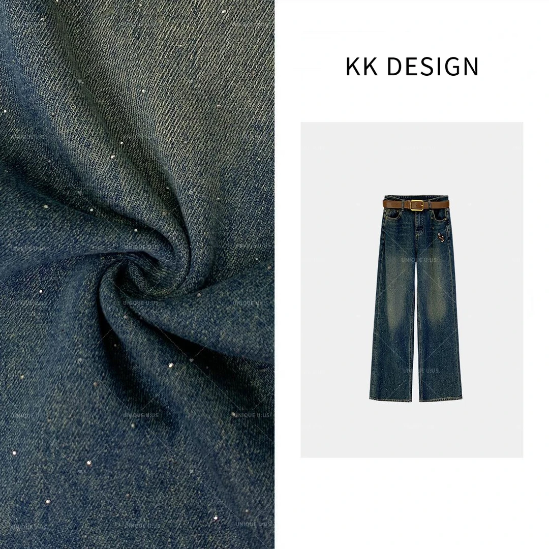 UNIQUE U:US【半糖主义】秋季休闲时尚百搭气质潮流牛仔裤246225