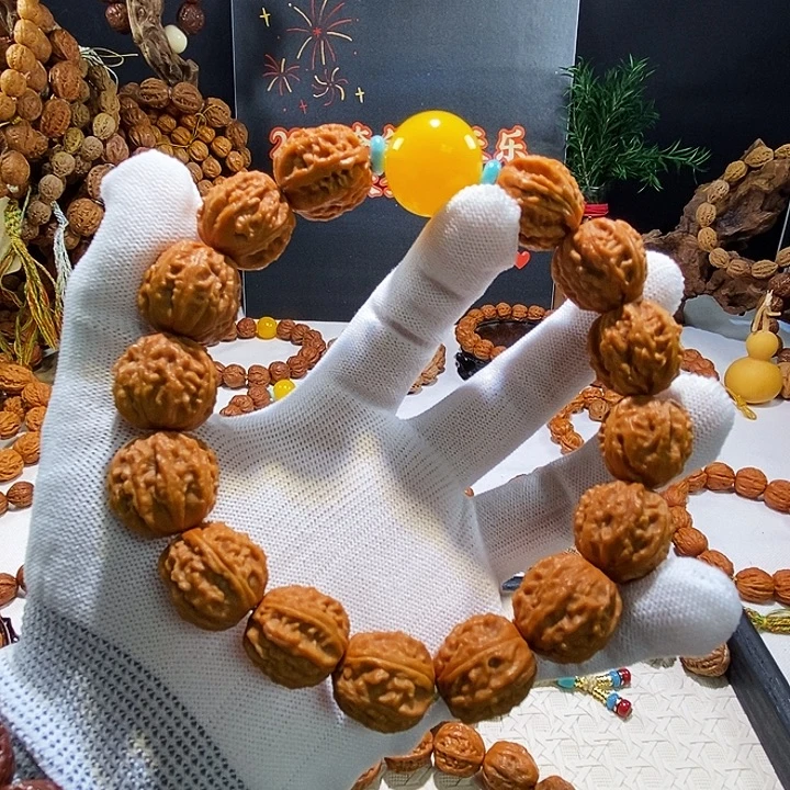 文玩核桃手串野生小核桃