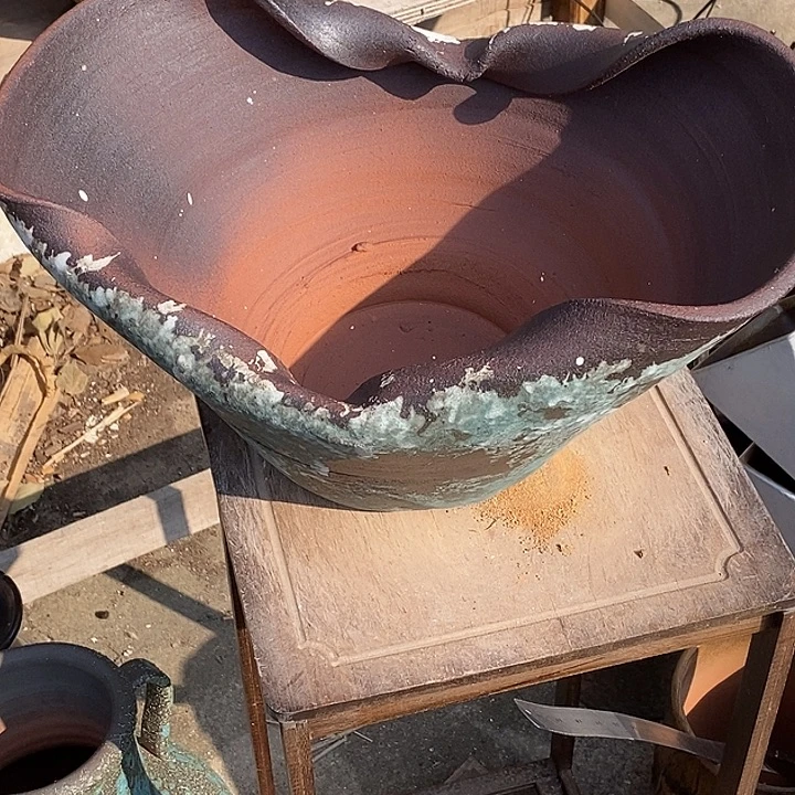 花盆紫砂长42宽31高度21手工