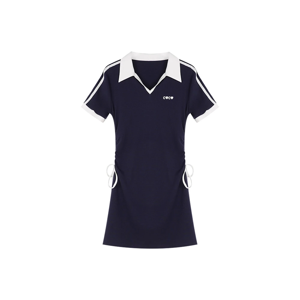 时尚简约休闲收腰连衣裙951012【T】