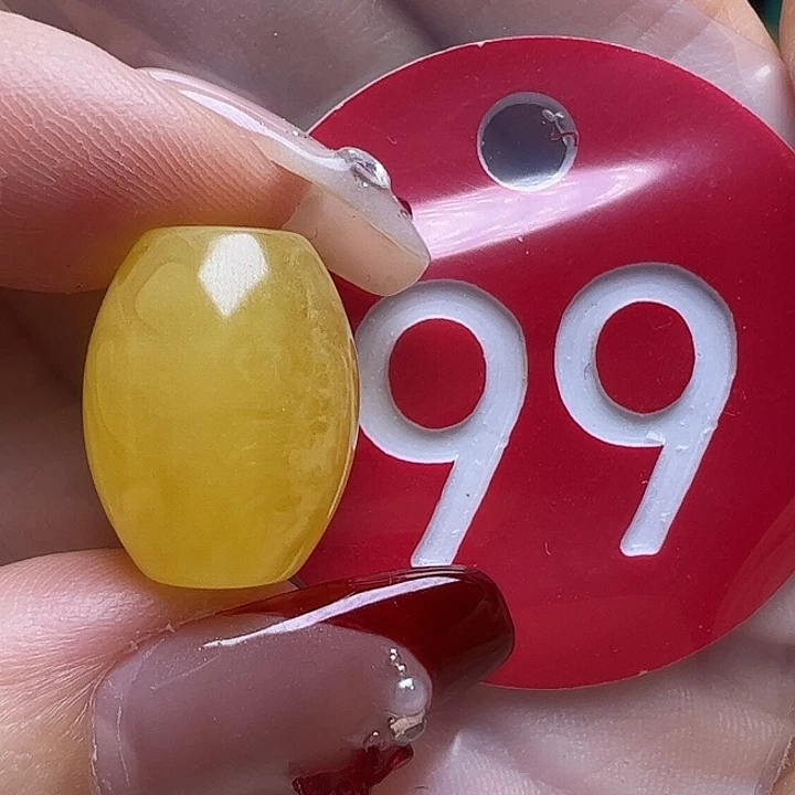 蜜蜡未镶嵌珠宝奇石胡*12+mm桶珠