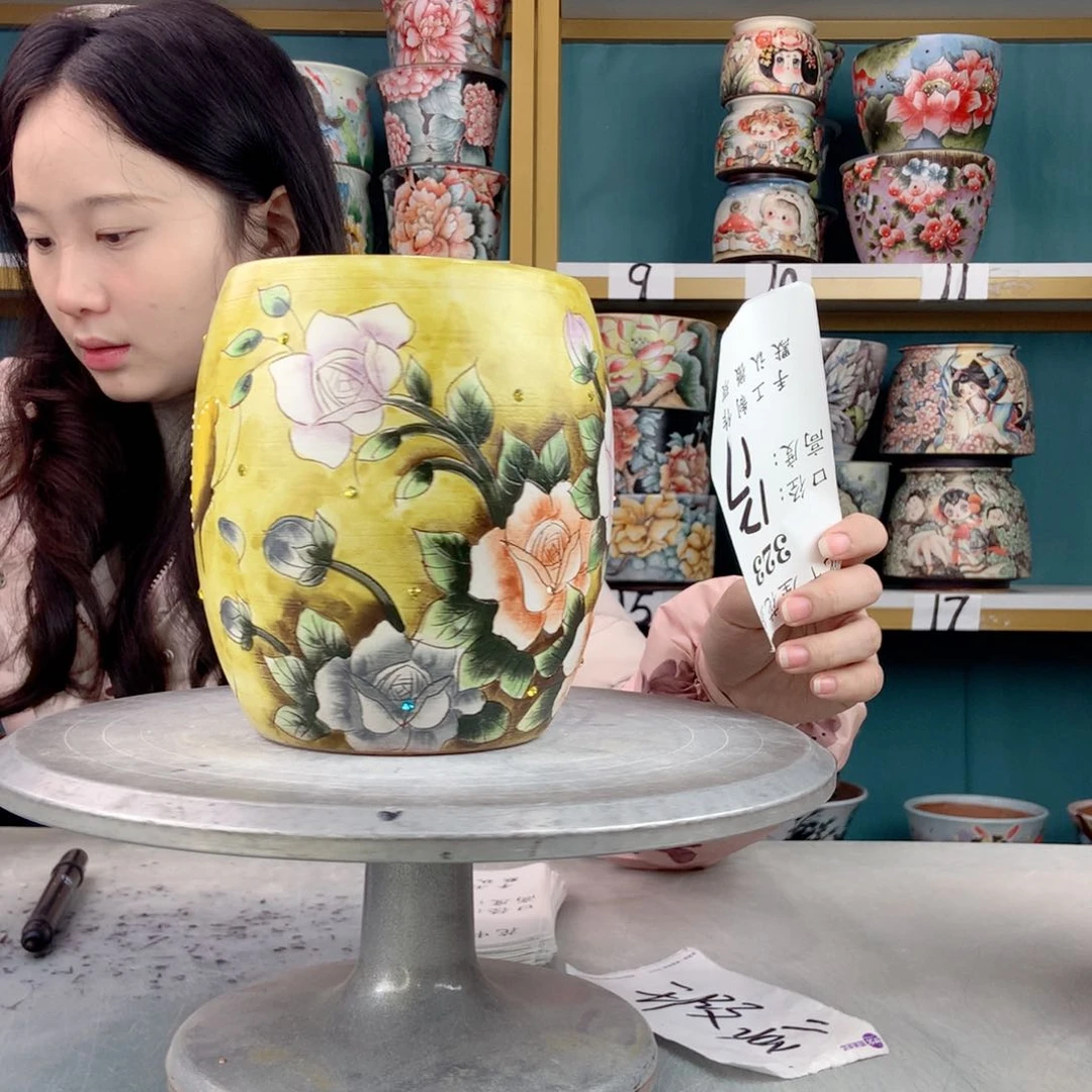 罐艳*?景德镇手工瑕疵323