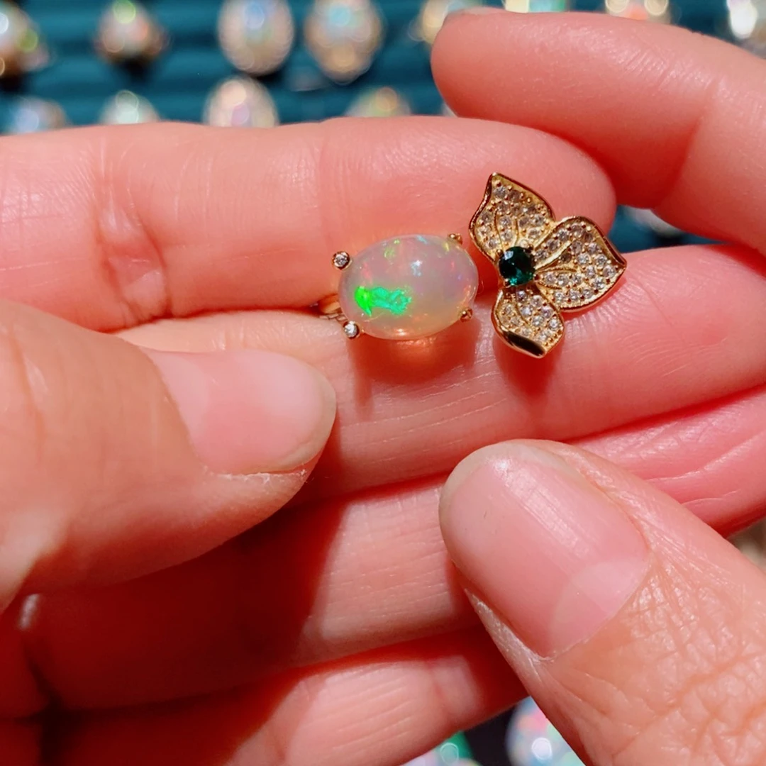 欧泊欧泊戒指银S925镶嵌