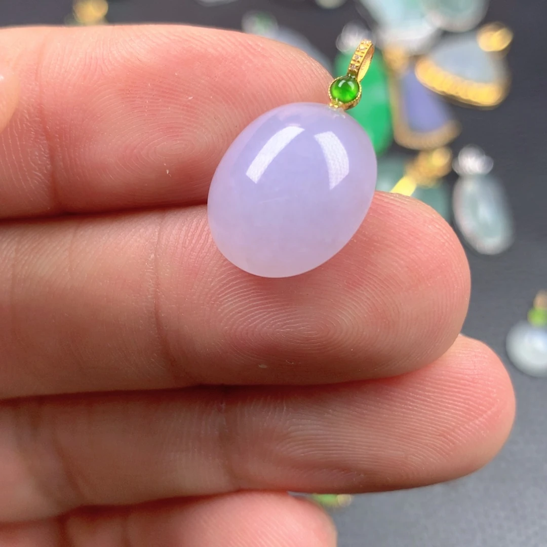【闪购商品】翡翠18K金镶嵌颈饰翡翠