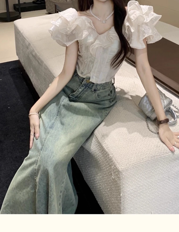 辣妹连衣裙（以直播间为准）时尚性感夏季设计感修身挂脖露肩纯欲