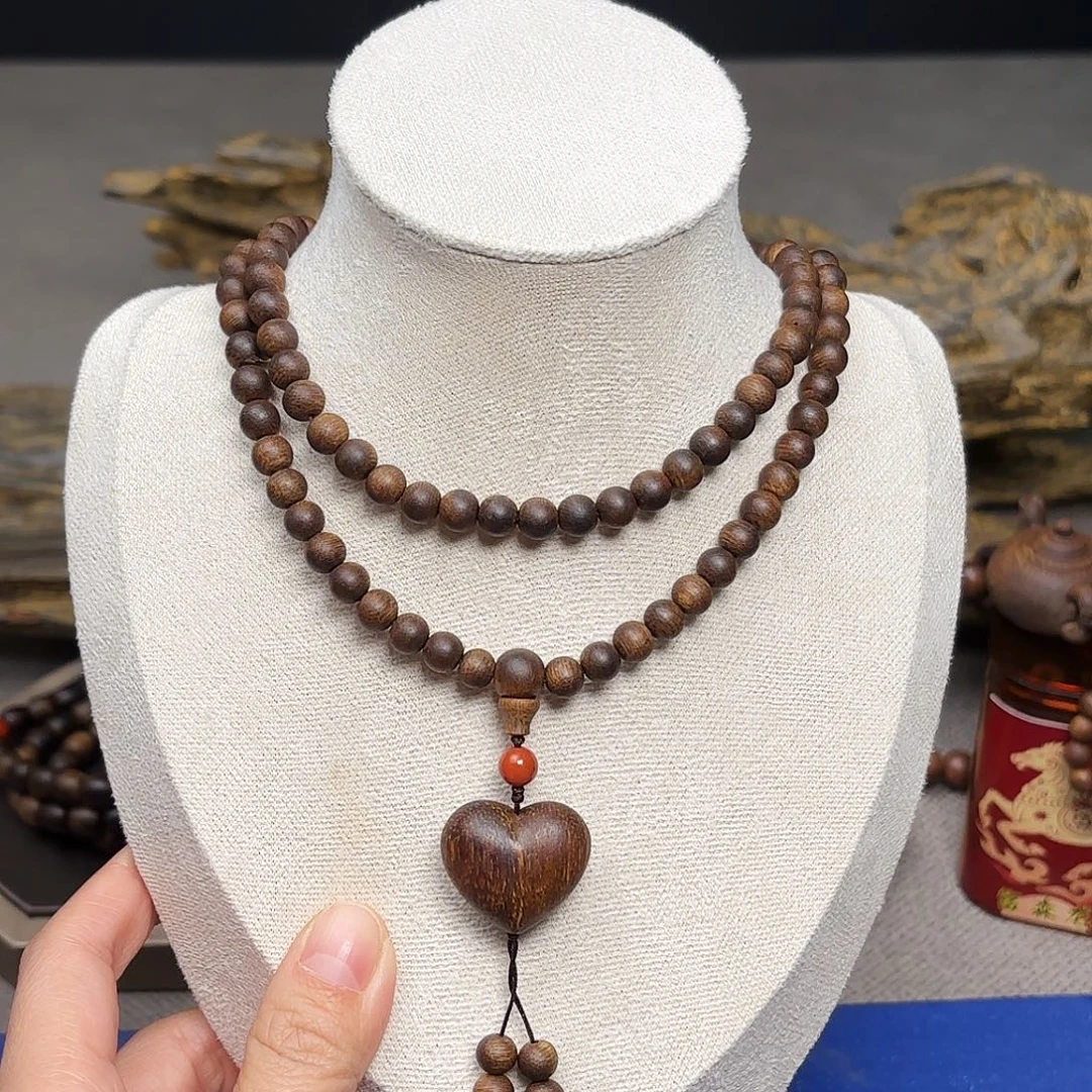 手串沉香越南富森红土熟结0.6✖️108设计
