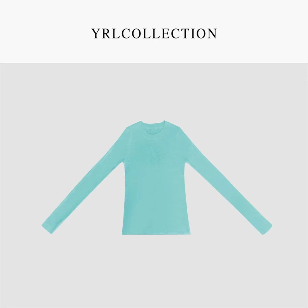 新款针织衫长袖T恤春秋2025女款气质服装时尚潮流百搭精品