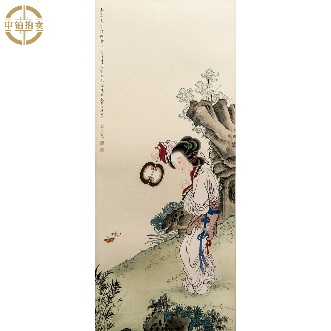 lot0632 徐操 人物 绢本镜片 68cm*68cm 约7.0平尺