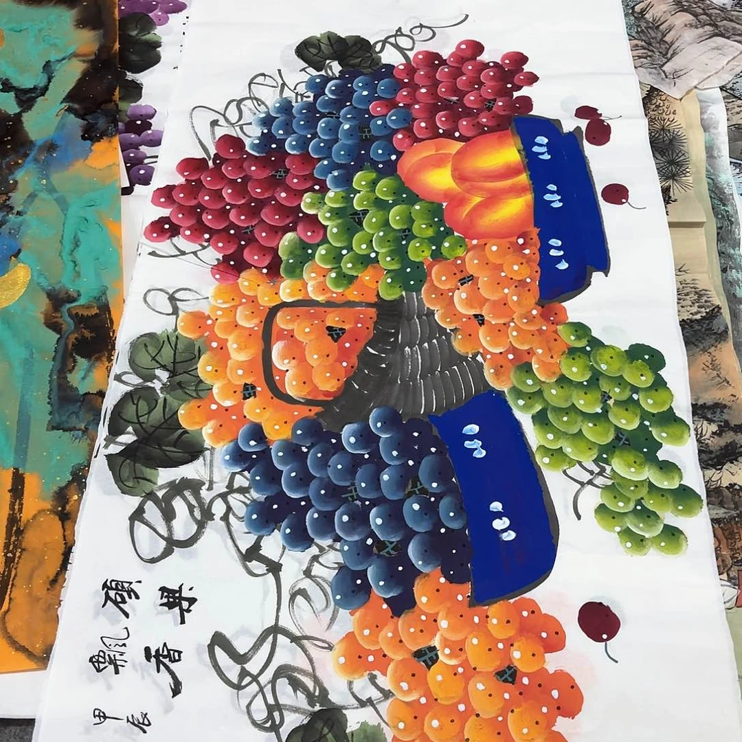 国画国画作品画心一张