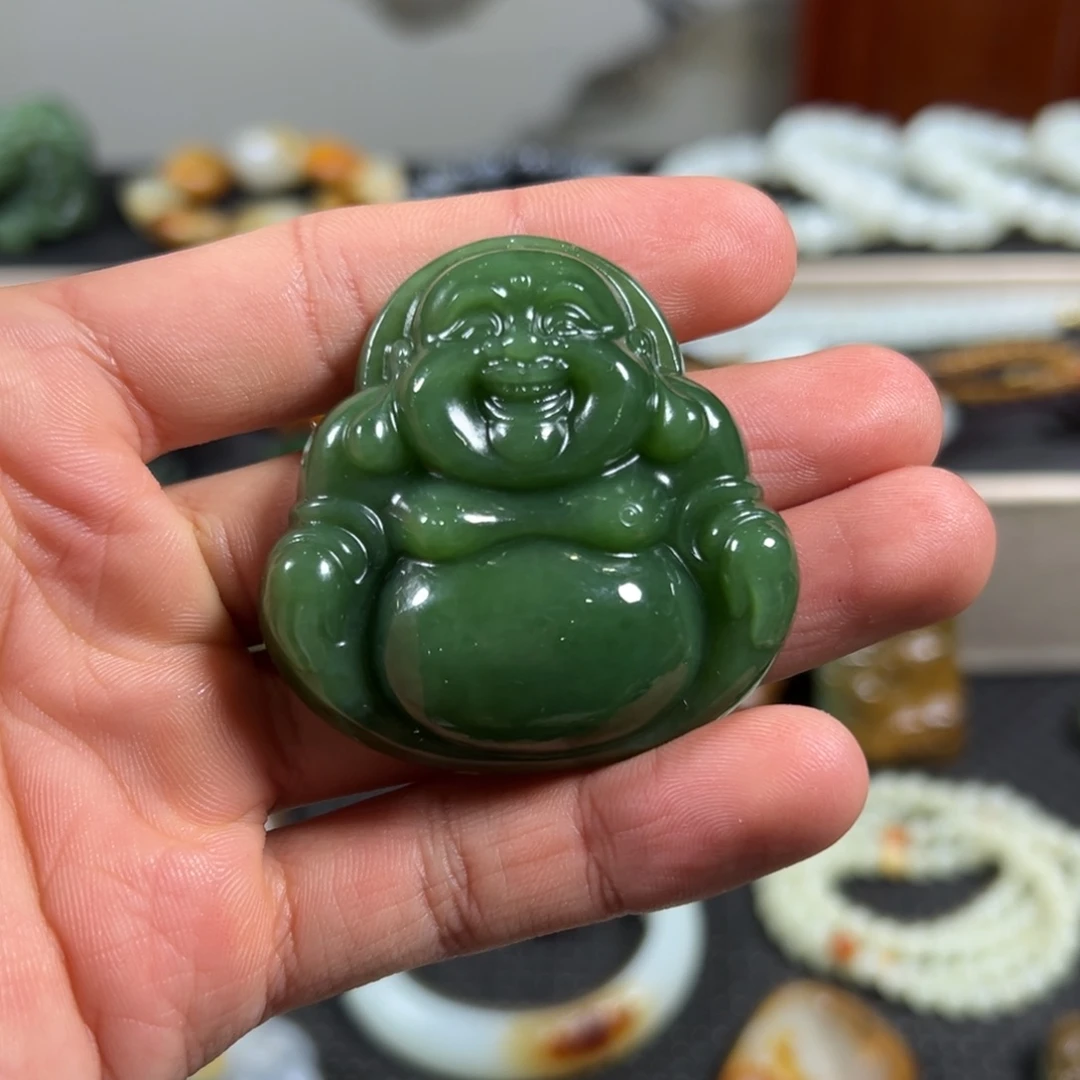 和田玉未镶嵌吊坠(不含链)