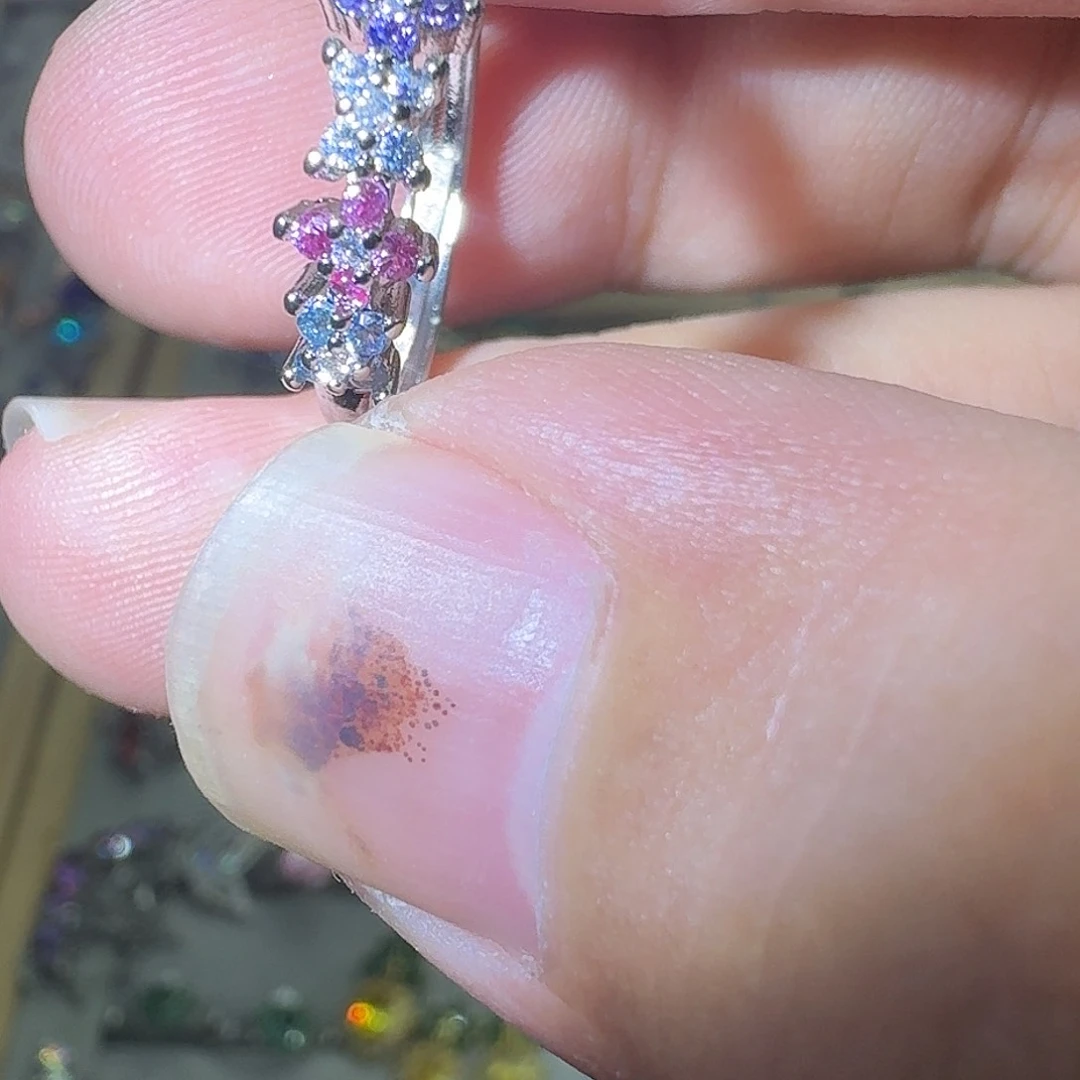 托帕石戒指银S925镶嵌