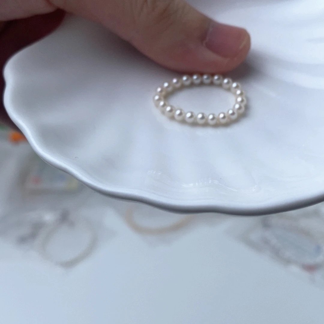 手链淡水珍珠银S925镶嵌