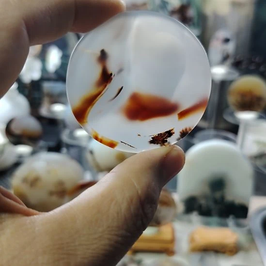 石英石非金属时尚图纹石吊坠饰品