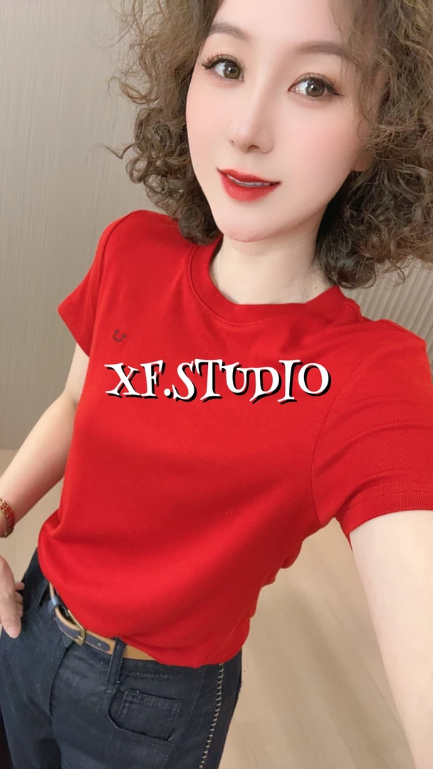 【小凤定制】简约舒适刺绣笑脸面膜T