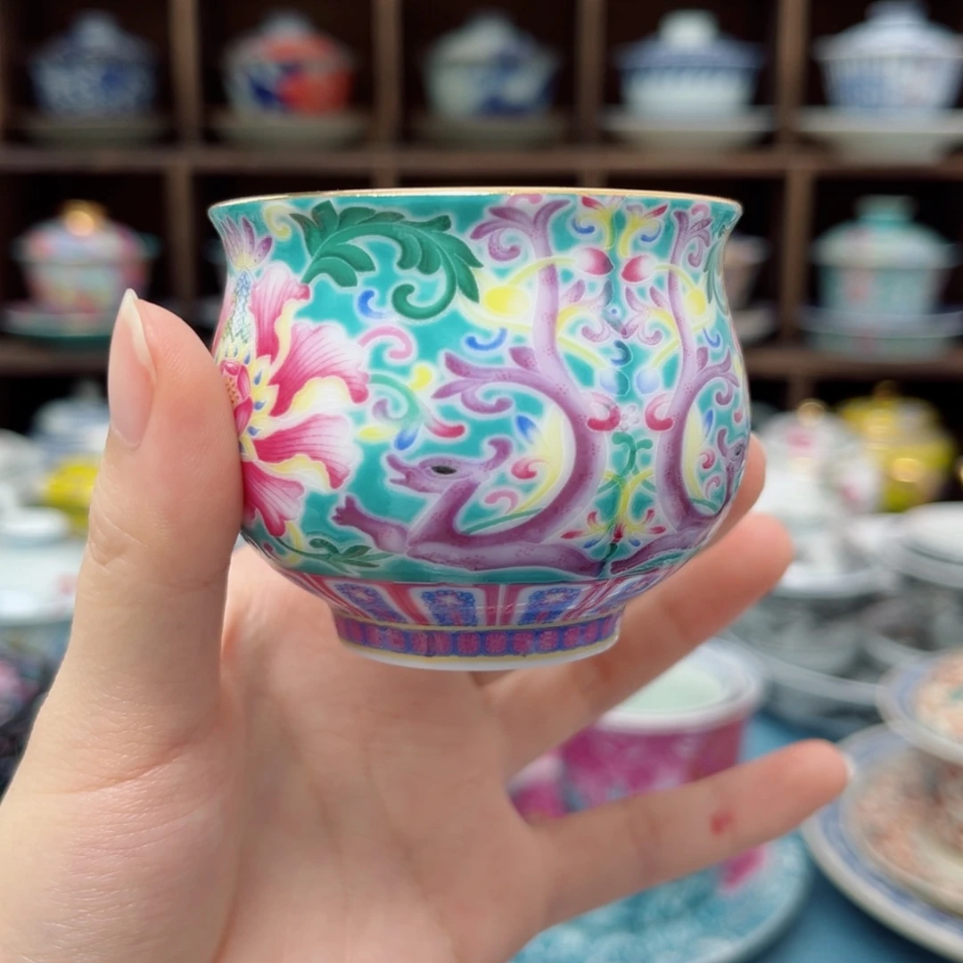 开播上新珐琅松石绿釉