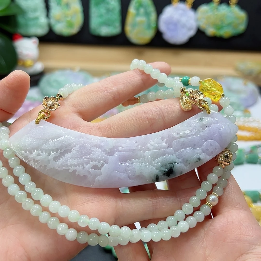 颈饰未镶嵌翡翠吊坠