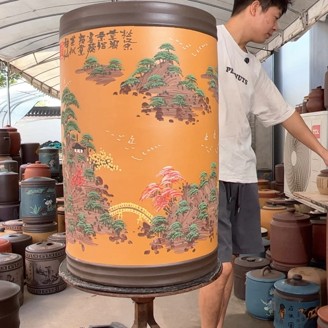 紫砂茶叶罐80 饼茶叶罐