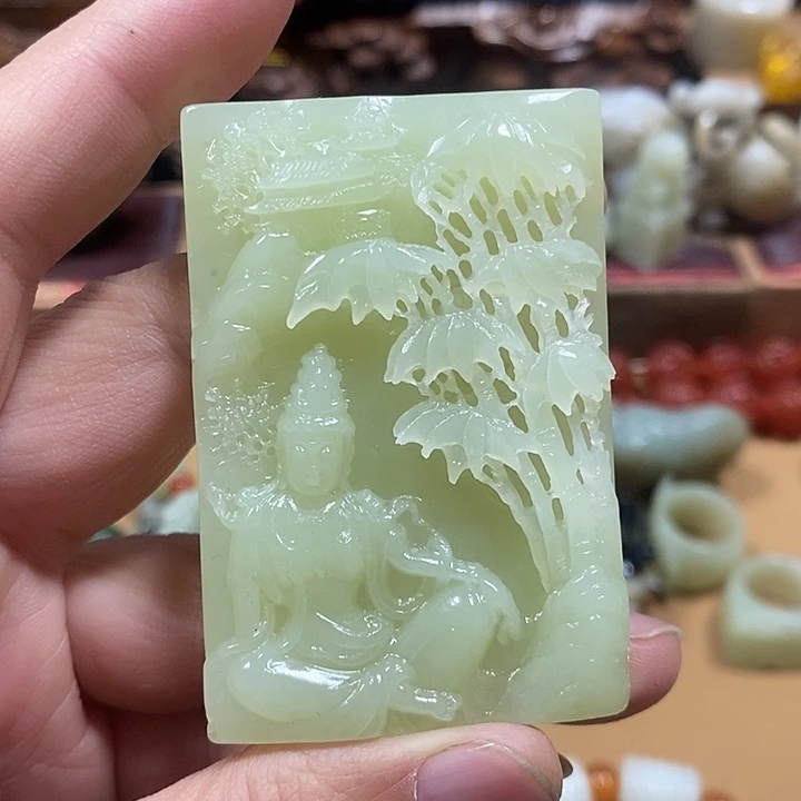 和田玉（糖玉）未镶嵌挂件