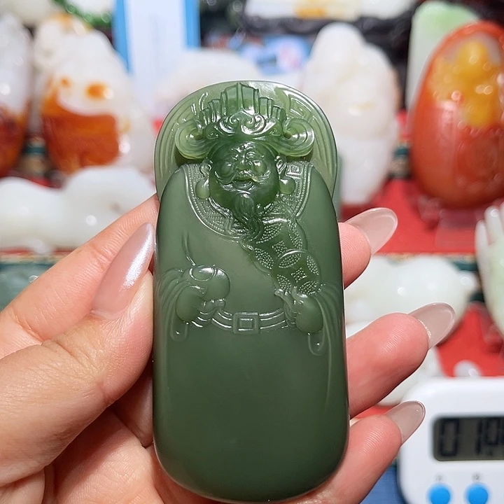 和田玉未镶嵌挂件