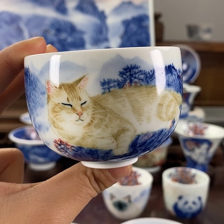 杯景德镇手工手绘陶瓷，高亮兴老师作品