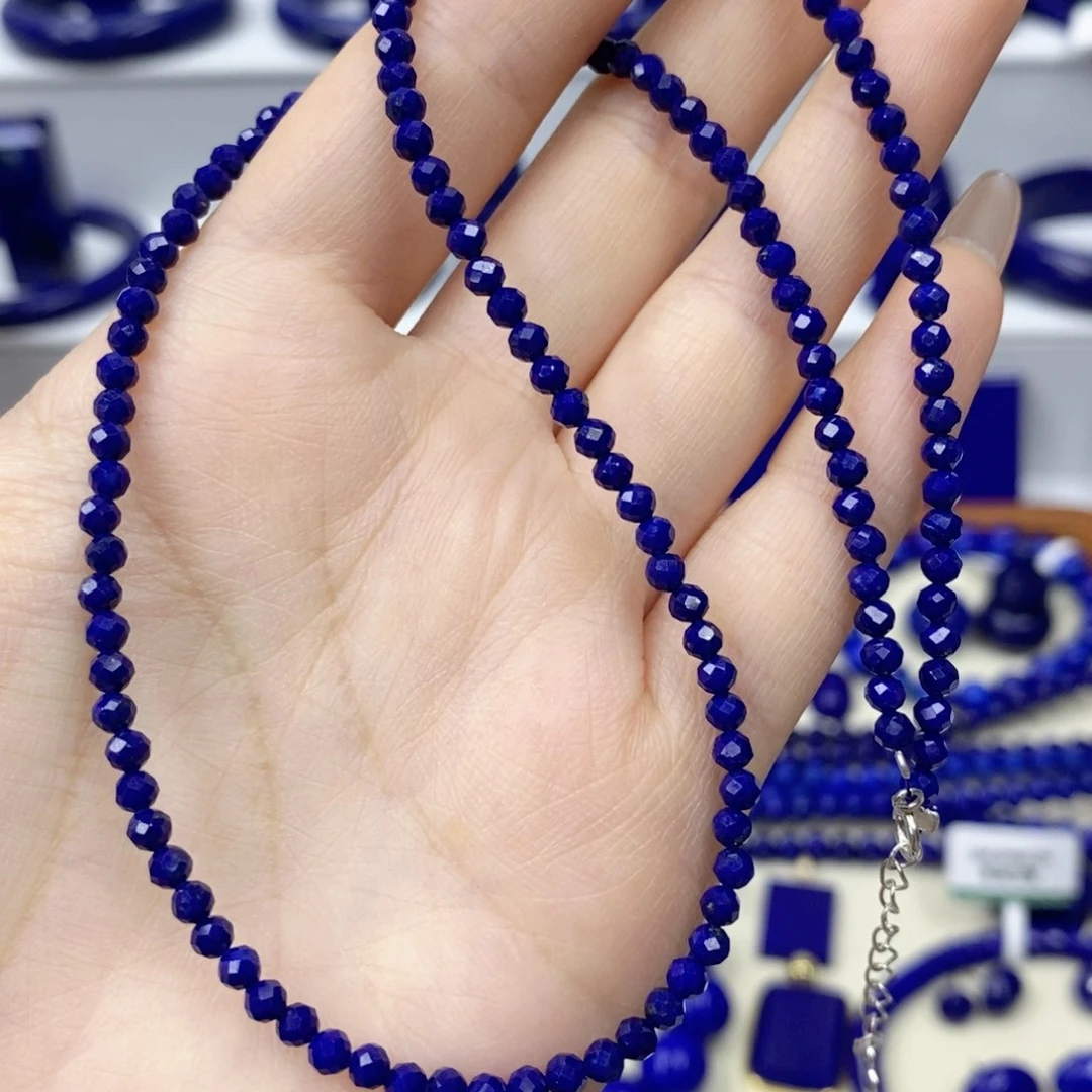 青金石未镶嵌颈饰3.3mm