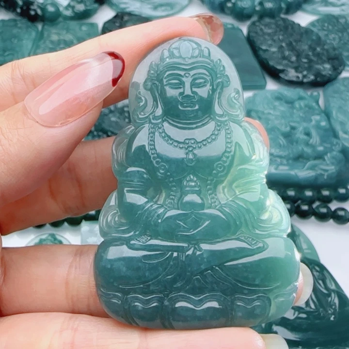 翡翠未镶嵌颈饰多样性发货天然A货翡翠