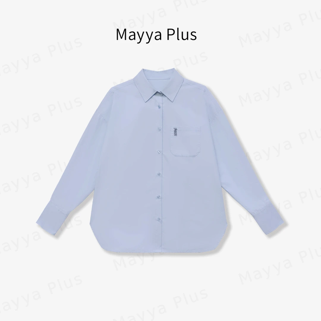 【春信】Mayya Plus麦芽定制轻奢气质显瘦百搭款梭织上衣32517011