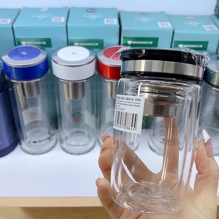 万象品牌双层玻璃杯V59-260➕网