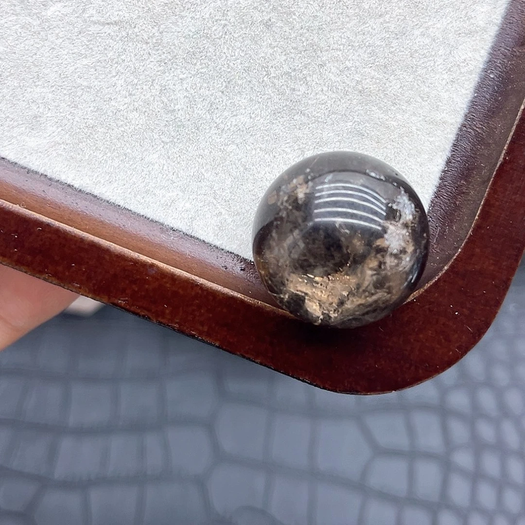 水晶未镶嵌珠宝半成品30 深茶水晶球23mm