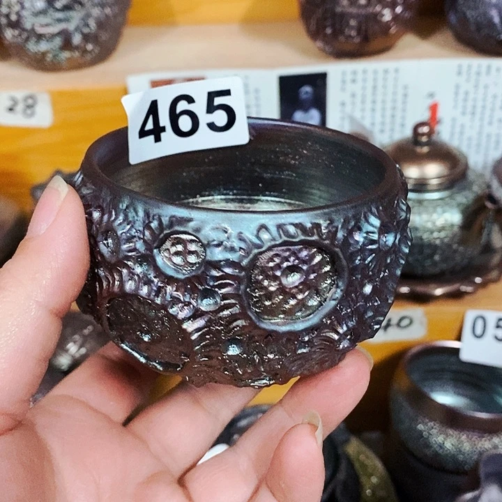 紫砂茶杯柴烧纯手工465