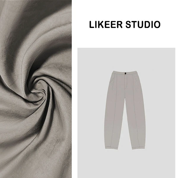 【灯笼裤】小众设计时尚休闲裤子舒适冰凉百搭九分灯笼裤S865