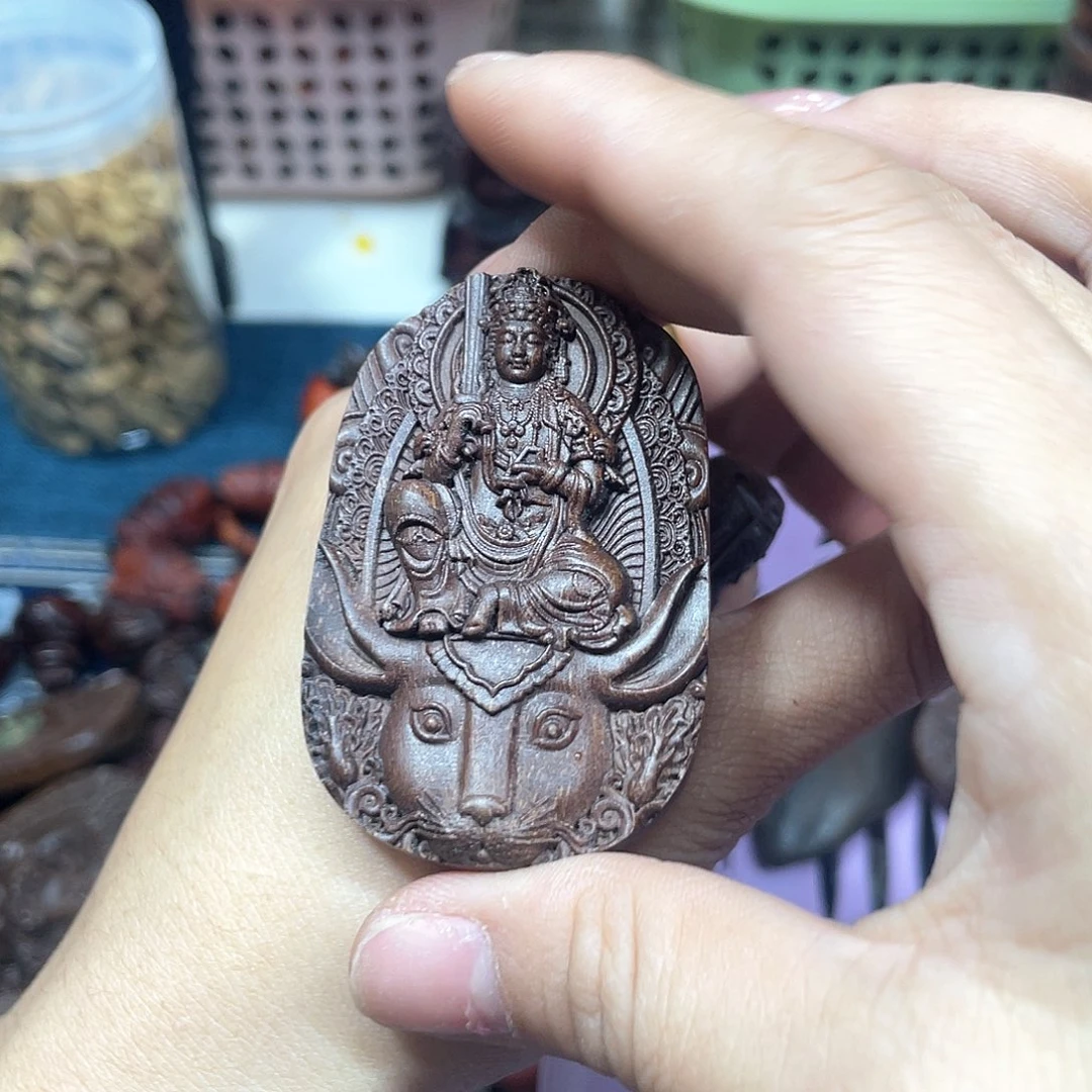 维腊木（绿檀）无事牌