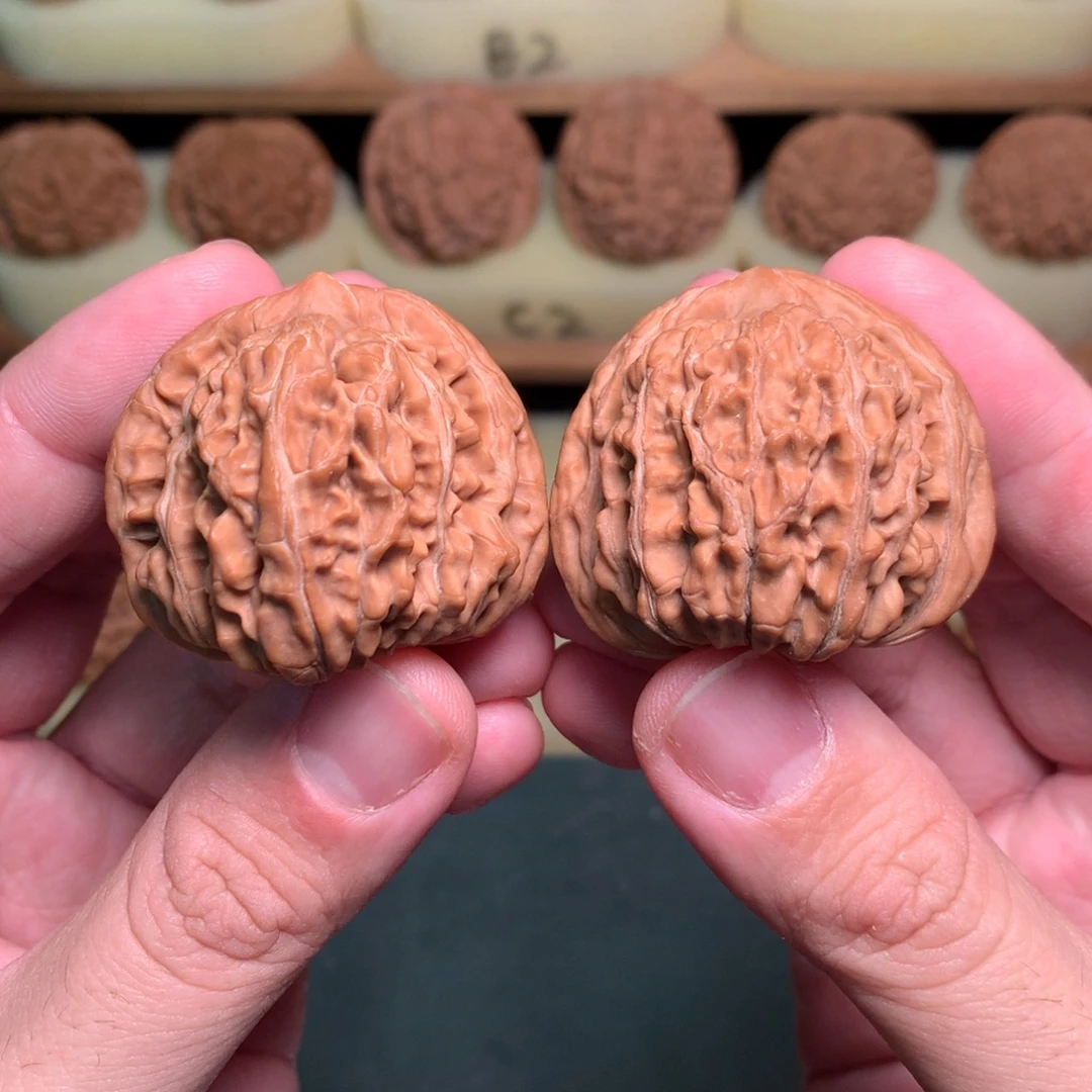 文玩核桃吊坠41三角桩平谷四座楼全品无药