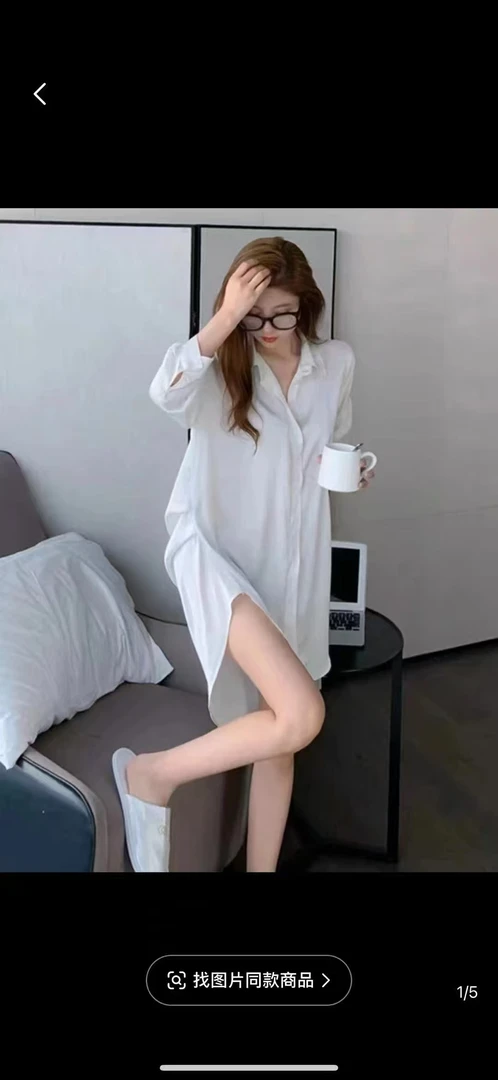 潘老板【高级家居】新款拼接蕾丝衬衫家居服套装920