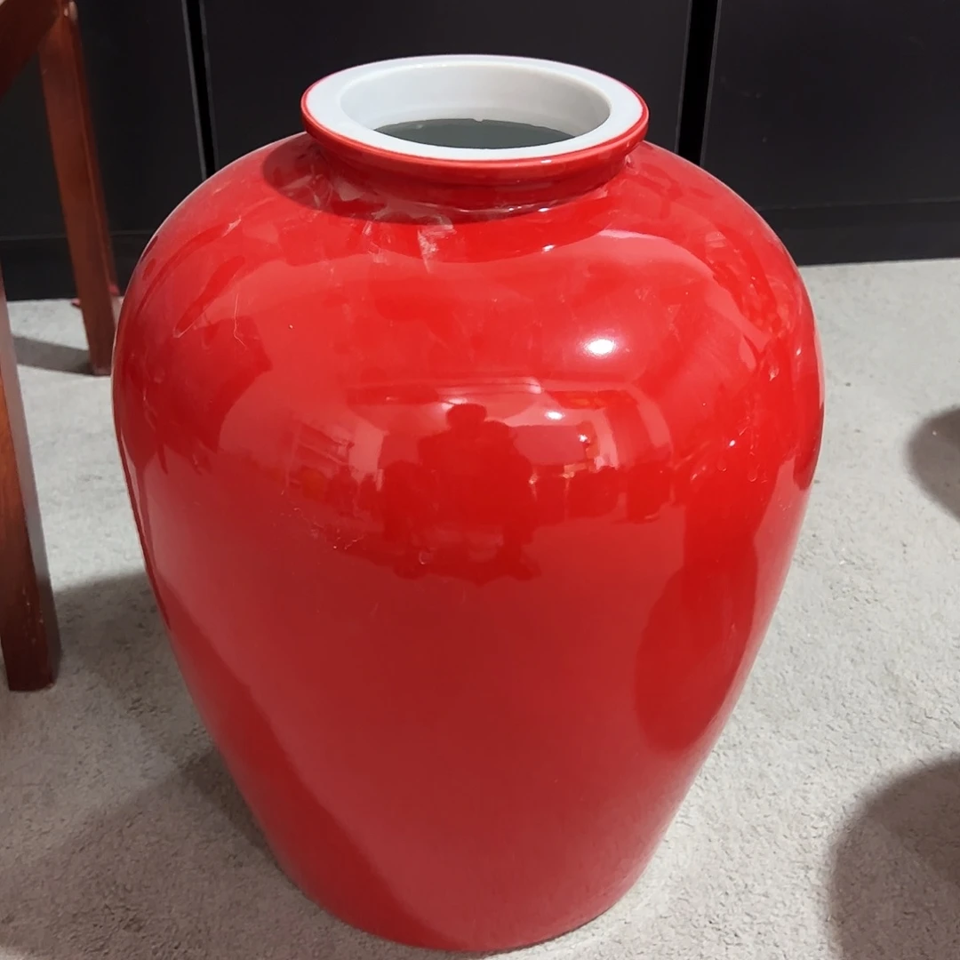 红色微瑕光瓶50斤金属盖不退不换