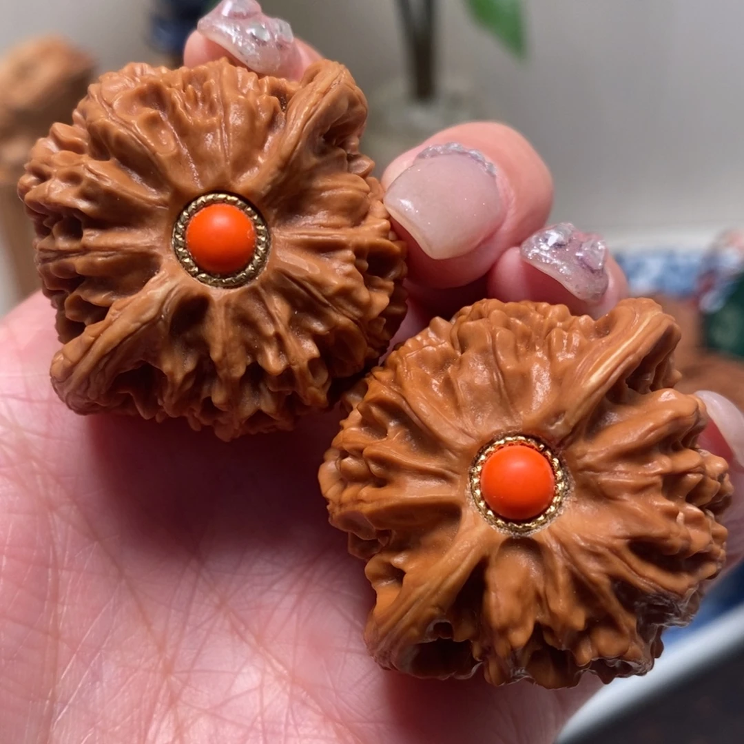 文玩核桃把件41尺寸宫灯狮子头