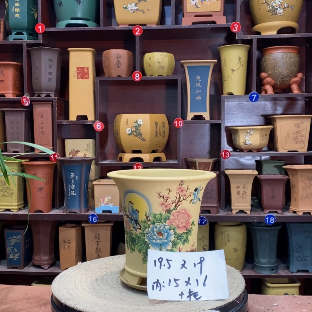 紫砂艺术紫砂花盆