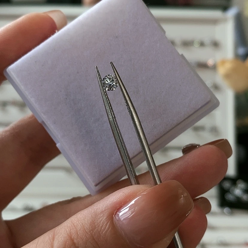 【闪购商品】合成碳硅石925银E*a