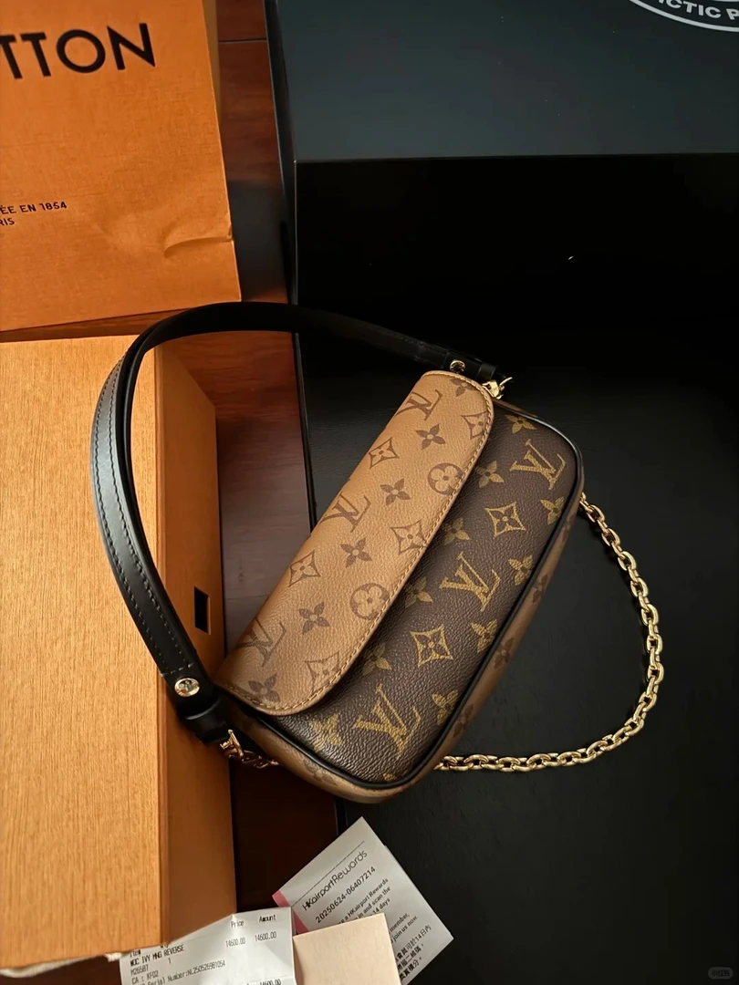 未使用 LouisVuitton/路易威登 ivy老花拼色/全新/优选