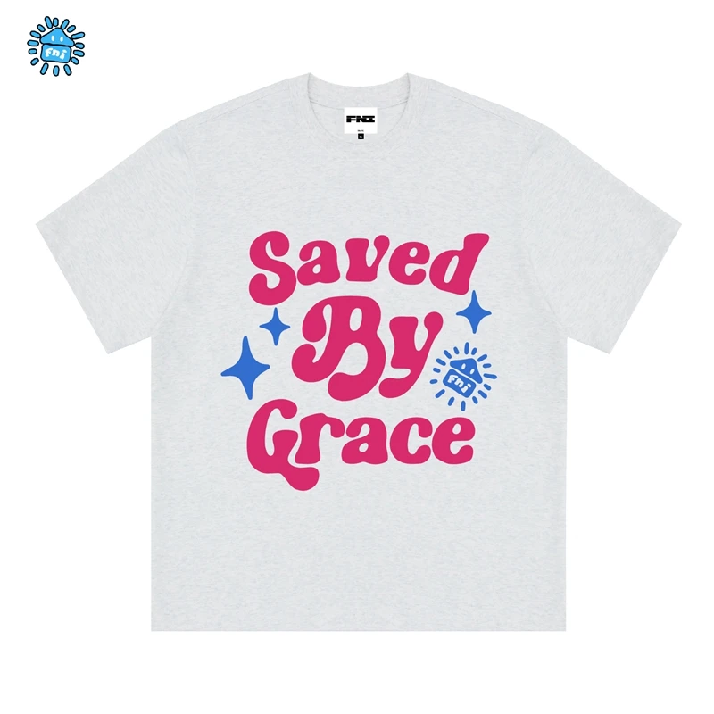 FNI Cooper系列（英文基础 ）卡通趣味纯棉短袖男女同款t恤新款发泡