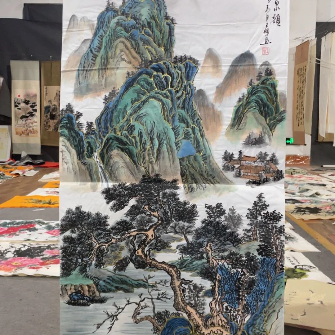 国画国画作品画心一张