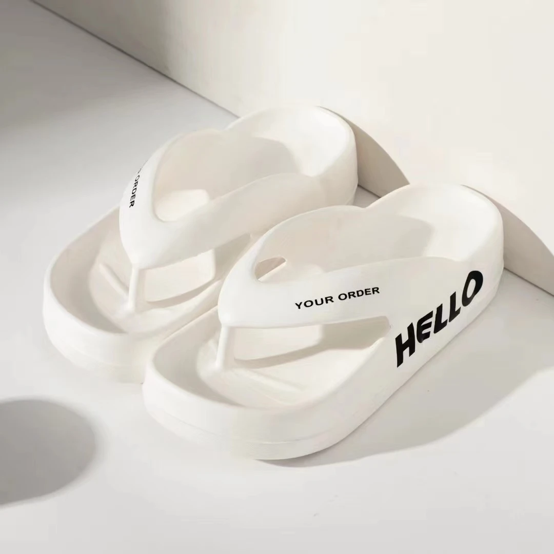 奥蹬美斯沙滩轻奢2025拖鞋凉拖鞋软底夏季潮流厚底百搭女士人字